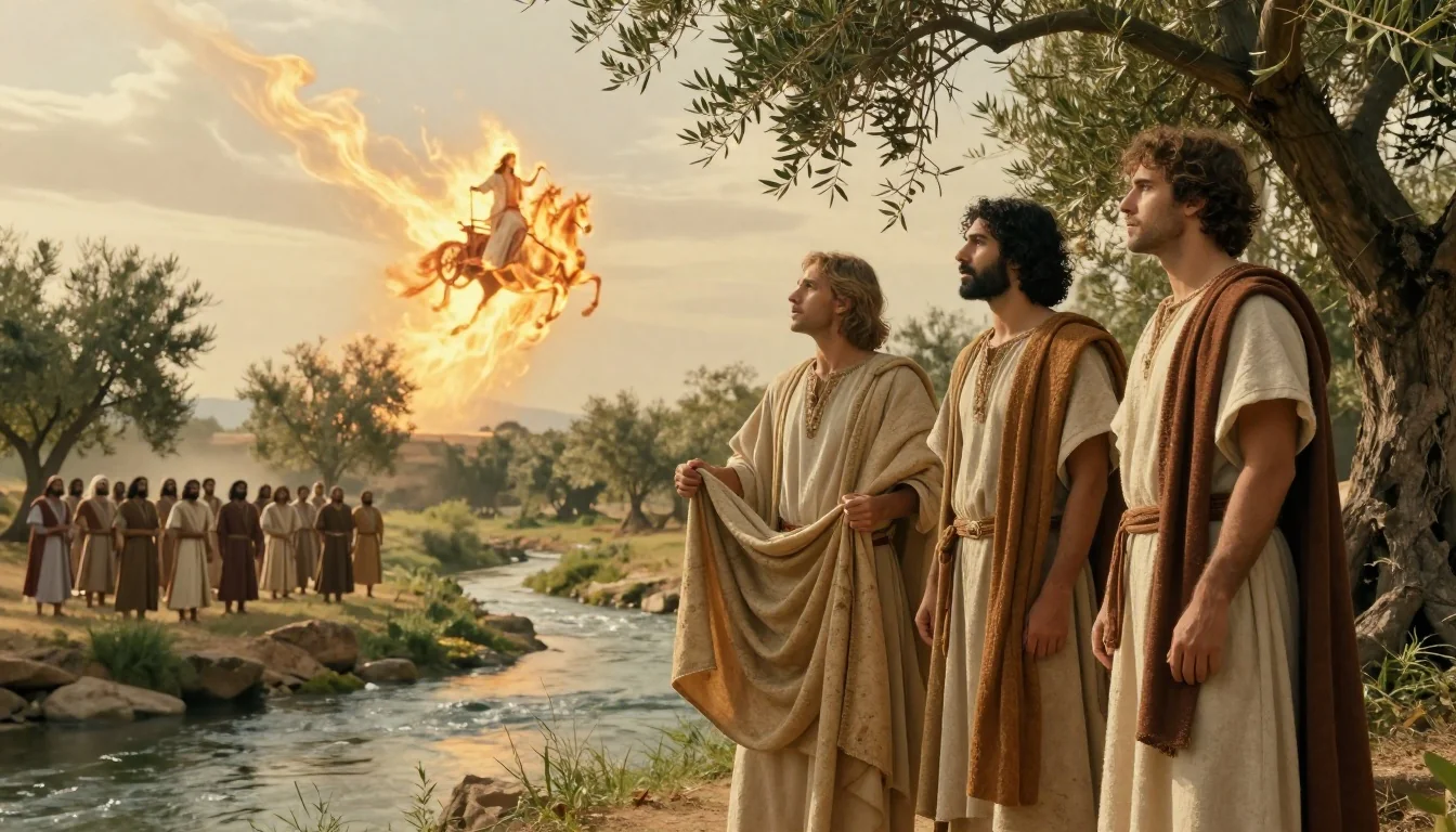 Primera lectura de hoy 17 junio 2026 — 2 Reyes 2, 1. 6-14 (ilustración)