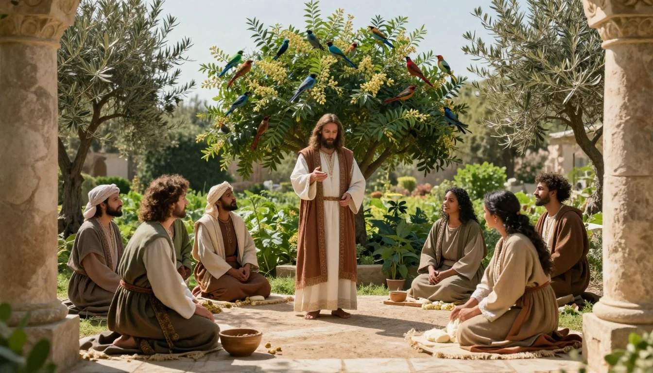 Evangelio del 27 julio 2026 — Mateo 13, 31-35 (ilustración)