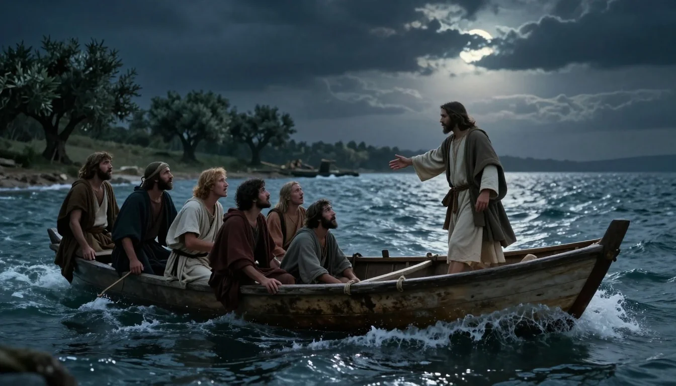Evangelio del 9 agosto 2026 — Mateo 14, 22-33 (ilustración)